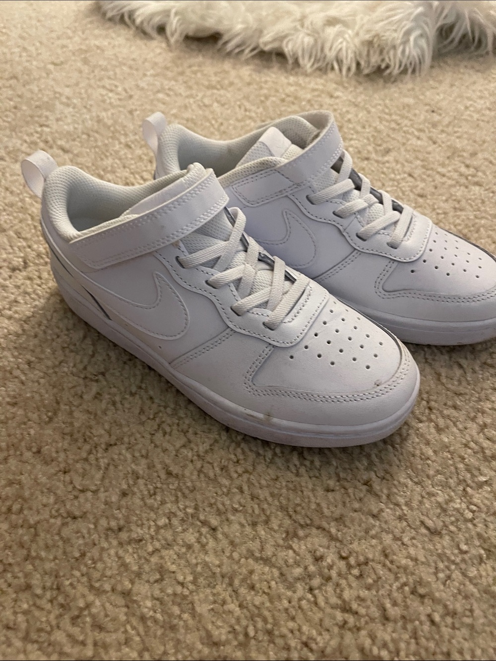 Kids Nike White Athletic Sneakers